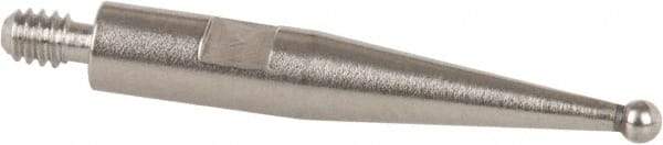 TESA Brown & Sharpe - 1mm Ball Diam, Steel, Ball Test Indicator Contact Point - 1/2" Contact Point Length, Use with Brown & Sharpe BesTest 599 Series - Apex Tool & Supply