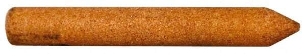 Norton - 1" Long x 1/8" Wide Aluminum Oxide Sharpening Stone - Point, Fine Grade - Apex Tool & Supply