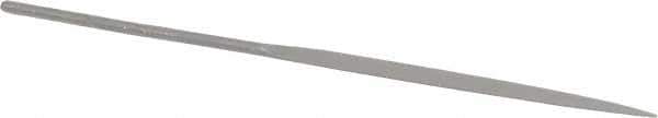 Grobet - 6-1/4" Needle Precision Swiss Pattern Marking File - Round Handle - Apex Tool & Supply