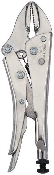 Proto - 9-1/4" OAL Straight Jaw Locking Pliers - 5/8" Jaw Width, 1-21/32" Jaw Depth - Apex Tool & Supply