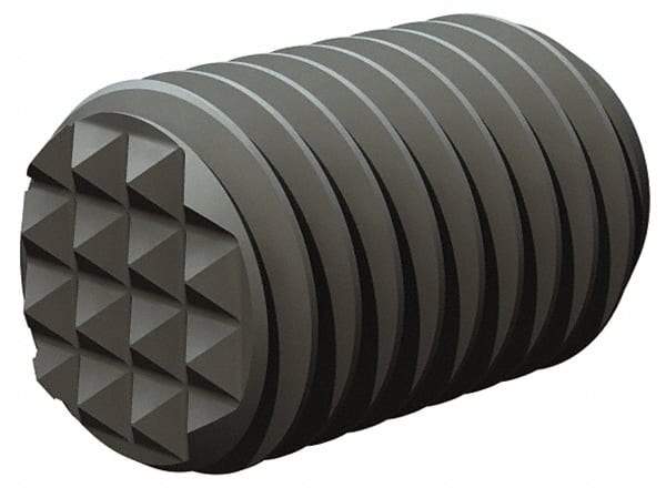 Fairlane - Serrated Tooth, 1/2-20, 3/16" Internal Hex, 1-1/2" Thread Length, Black Oxide Finish, Fully Threaded, Adjustable Positioning Gripper - Fine Tooth Grade - Apex Tool & Supply