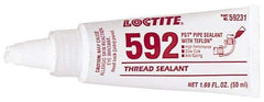 Loctite - 50 mL Tube, White, Medium Strength Paste Threadlocker - Series 592, 72 hr Full Cure Time, Hand Tool, Heat Removal - Apex Tool & Supply