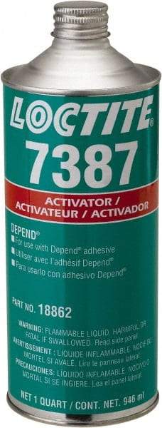 Loctite - 32 Fl Oz, Amber Adhesive Activator - Apex Tool & Supply
