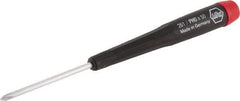Wiha - #0, 5-11/16" OAL, Standard Phillips Screwdriver - 2" Blade Length, Ergonomic Handle - Apex Tool & Supply