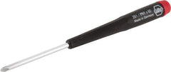 Wiha - #1, 6-11/16" OAL, Standard Phillips Screwdriver - 2-3/8" Blade Length, Ergonomic Handle - Apex Tool & Supply