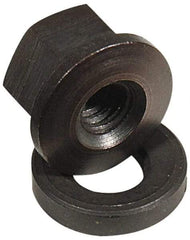 Jergens - 1/2-13, Flange Nut - Steel, Black Oxide Finish - Apex Tool & Supply