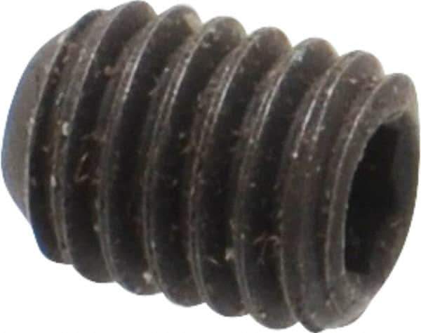 Value Collection - #10-32 UNF, 1/4" OAL, Flat Point Set Screw - Grade 8 Alloy Steel, 3/32" Key - Apex Tool & Supply