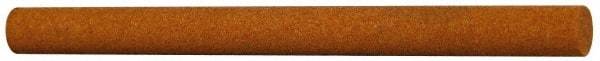 Norton - 4" Long x 3/8" Diam x 3/8" Thick, Aluminum Oxide Sharpening Stone - Round, Medium Grade - Apex Tool & Supply
