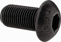 Value Collection - 1/2-20 UNF Hex Socket Drive, Button Screw - Alloy Steel, Black Oxide Finish, Fully Threaded, 1" Length Under Head - Apex Tool & Supply