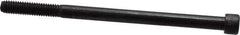 Value Collection - 3/8-16 UNC Hex Socket Drive, Socket Cap Screw - Alloy Steel, Black Oxide Finish, Partially Threaded, 6" Length Under Head - Apex Tool & Supply