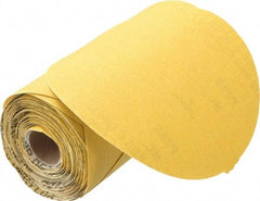 Norton - 6" Diam, 280 Grit Aluminum Oxide Adhesive PSA Disc - Very Fine Grade, Gold, C Weighted Backing, Flexible - Apex Tool & Supply