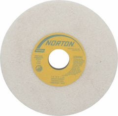 Norton - 7" Diam x 1-1/4" Hole x 1/2" Thick, G Hardness, 46 Grit Surface Grinding Wheel - Aluminum Oxide, Type 1, Coarse Grade, 3,600 Max RPM, Vitrified Bond, No Recess - Apex Tool & Supply