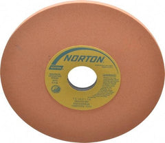Norton - 7" Diam x 1-1/4" Hole x 1/4" Thick, M Hardness, 220 Grit Surface Grinding Wheel - Aluminum Oxide, Type 1, Very Fine Grade, 3,600 Max RPM, Vitrified Bond, No Recess - Apex Tool & Supply