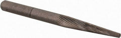 M.A. Ford - 1/8" Cut Diam, 1/8" Shank Diam, Cone Head Double Cut Burr - Carbide, Point End, 5/8" LOC, 1-1/2" OAL - Apex Tool & Supply