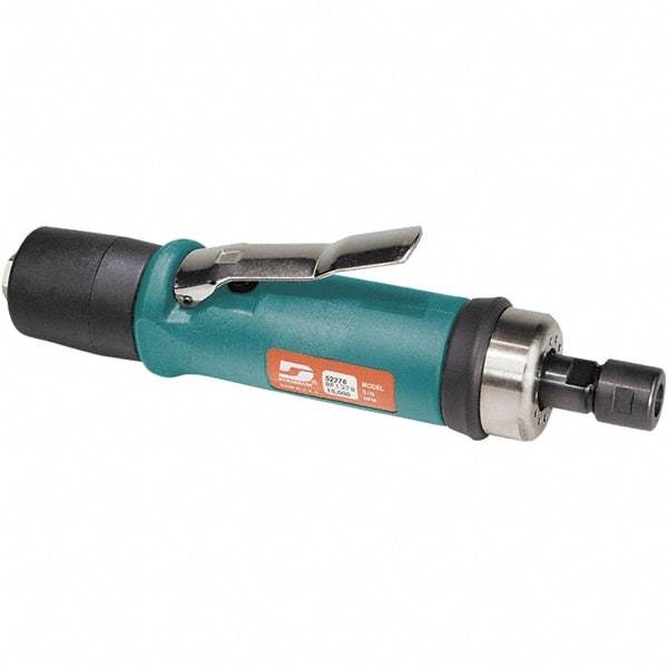 Dynabrade - 1/4" Collet, Straight Handle, Air Straight Die Grinder - 18,000 RPM, Rear Exhaust, 33 CFM, 0.7 hp, 90 psi, 1/4 NPT Inlet - Apex Tool & Supply