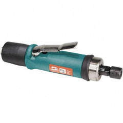 Dynabrade - 1/4" Collet, Straight Handle, Air Straight Die Grinder - 18,000 RPM, Rear Exhaust, 33 CFM, 0.7 hp, 90 psi, 1/4 NPT Inlet - Apex Tool & Supply