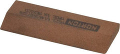 Norton - 2-1/4" Long x 7/8" Diam x 3/16" Thick, Aluminum Oxide Sharpening Stone - Round, Medium Grade - Apex Tool & Supply