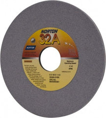 Norton - 6" Diam x 1-1/4" Hole x 1/8" Thick, K Hardness, 80 Grit Surface Grinding Wheel - Aluminum Oxide, Type 1, Medium Grade, 4,140 Max RPM, Vitrified Bond, No Recess - Apex Tool & Supply