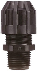 Thomas & Betts - 1/2 to 3/4" Cable Capacity, Liquidtight, Straight Strain Relief Cord Grip - 3/4 NPT Thread, 2-3/16" Long, Nylon - Apex Tool & Supply