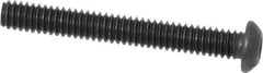 Value Collection - 1/4-20 UNC Hex Socket Drive, Button Screw - Alloy Steel, Black Oxide Finish, Fully Threaded, 2" Length Under Head - Apex Tool & Supply