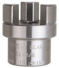 Boston Gear - 3/8" Max Bore Diam, FC12 Coupling Size, Flexible Half Coupling - 1-1/4" OD, 2.32" OAL, Steel - Apex Tool & Supply