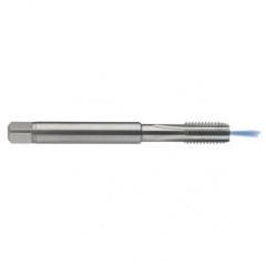 M10x1.0 6H 4-Flute Carbide Semi-Bottoming 15 degree Spiral Flute Tap-Bright - Apex Tool & Supply