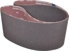 Norton - 6" Wide x 60" OAL, 40 Grit, Aluminum Oxide Abrasive Belt - Aluminum Oxide, Coarse, Coated, X Weighted Cloth Backing, Series R228 - Apex Tool & Supply