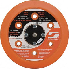 Dynabrade - 6" Diam Disc Backing Vacuum Replacement Pad - Soft Density, 13,000 RPM - Apex Tool & Supply