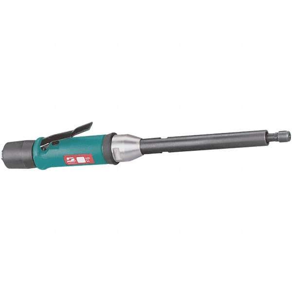 Dynabrade - 1/4" Collet, Straight Handle, Air Extended Length Die Grinder - 20,000 RPM, Rear Exhaust, 31 CFM, 0.5 hp, 90 psi, 1/4 NPT Inlet - Apex Tool & Supply