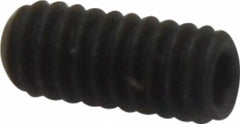 Value Collection - #8-32 UNC, 3/8" OAL, Flat Point Set Screw - Grade 8 Alloy Steel, 5/64" Key - Apex Tool & Supply
