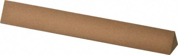 Norton - 6" Long x 3/4" Wide x 3/4" Thick, Aluminum Oxide Sharpening Stone - Triangle, Medium Grade - Apex Tool & Supply