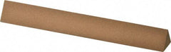 Norton - 6" Long x 3/4" Wide x 3/4" Thick, Aluminum Oxide Sharpening Stone - Triangle, Medium Grade - Apex Tool & Supply