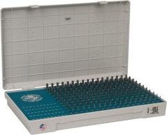 Meyer Gage - 190 Piece, 0.061-0.25 Inch Diameter Plug and Pin Gage Set - Minus 0.0001 Inch Tolerance, Class Z - Apex Tool & Supply
