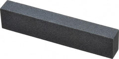 Norton - 3-1/2" Long x 3/4" Wide x 1/2" Thick, Silicon Carbide Sharpening Stone - Rectangle, Medium Grade - Apex Tool & Supply