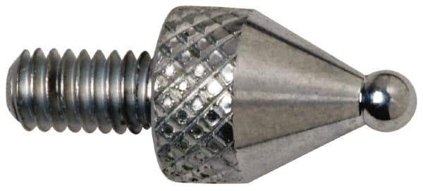 Mitutoyo - M2.5x0.45, 1.8mm Ball Diam, Carbide Ball Contact Point - 7.3mm Contact Point Length, Use with AGD 1,2,3,4 - Apex Tool & Supply