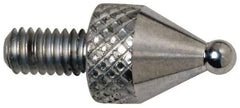 Mitutoyo - M2.5x0.45, 1.8mm Ball Diam, Carbide Ball Contact Point - 7.3mm Contact Point Length, Use with AGD 1,2,3,4 - Apex Tool & Supply