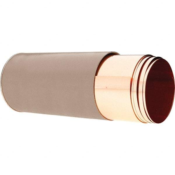 Precision Brand - 100 Inch Long x 6 Inch Wide x 0.005 Inch Thick, Roll Shim Stock - Copper - Apex Tool & Supply