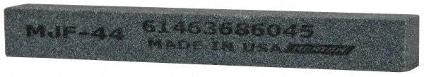 Norton - 4" Long x 1/2" Wide x 1/2" Thick, Silicon Carbide Sharpening Stone - Square, Medium Grade - Apex Tool & Supply