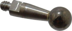 Mitutoyo - 3mm Ball Diam, Steel, Ball Test Indicator Contact Point - 9.2mm Contact Point Length, Use with Mitutoyo 513 Series Dial Test Indicators - Apex Tool & Supply