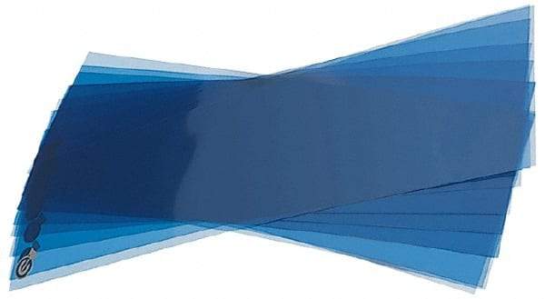 Precision Brand - 10 Piece, 5" Wide x 20" Long Plastic Shim Stock Sheet - Blue - Apex Tool & Supply