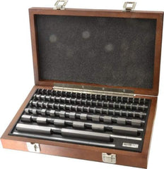 Fowler - 81 Piece, 0.05 to 4", Grade 0, Steel Gage Block Set - Rectangular - Apex Tool & Supply