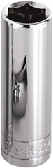 SK - 1/4" Drive, Deep Hand Socket - 6 Points, Steel, Chrome Finish - Apex Tool & Supply