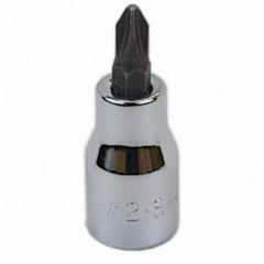 SK - Screwdriver & Drag Link Sockets - 3/8"DR #2 CHRM PHILLIPS SCRDRVR SCKT BIT - Apex Tool & Supply