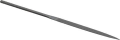 Grobet - 4" Needle Precision Swiss Pattern Half Round File - Round Handle - Apex Tool & Supply