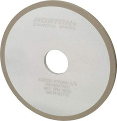 Norton - 6" Diam x 1-1/4" Hole x 1/4" Thick, 320 Grit Surface Grinding Wheel - Diamond, Type 1A1, Extra Fine Grade, Resinoid Bond - Apex Tool & Supply