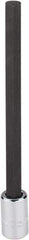 Proto - 3/8" Drive, 10mm Hex Bit Socket - 6-29/32" OAL, 5" Bit Length - Apex Tool & Supply