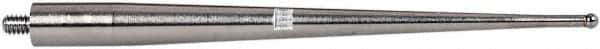 TESA Brown & Sharpe - 1mm Ball Diam, Carbide, Ball Test Indicator Contact Point - 1-1/2" Contact Point Length, Use with Brown & Sharpe TESATAST Dial Test Indicators - Apex Tool & Supply