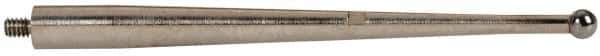 TESA Brown & Sharpe - 2mm Ball Diam, Carbide, Ball Test Indicator Contact Point - 1-1/2" Contact Point Length, Use with Brown & Sharpe TESATAST Dial Test Indicators - Apex Tool & Supply