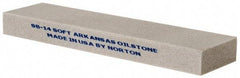 Norton - 4" Long x 1" Wide x 3/8" Thick, Novaculite Sharpening Stone - Rectangle, Extra Fine Grade - Apex Tool & Supply