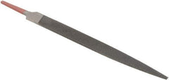 Simonds File - 8" Long, Bastard Cut, Warding American-Pattern File - Double Cut, Tang - Apex Tool & Supply